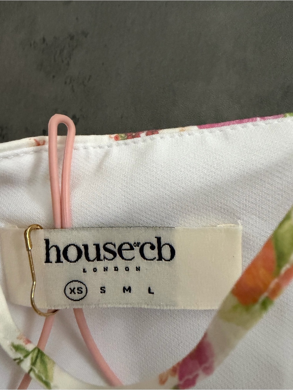 House of CB Ivory Cotton Meadow Print Bustier Sundress B250 - Picture 6 of 7
